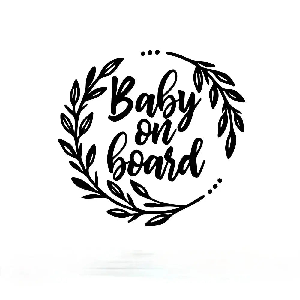 Baby on Board Sticker Renkli Araba Cam Yazısı | Sticker Master - Sticker Master