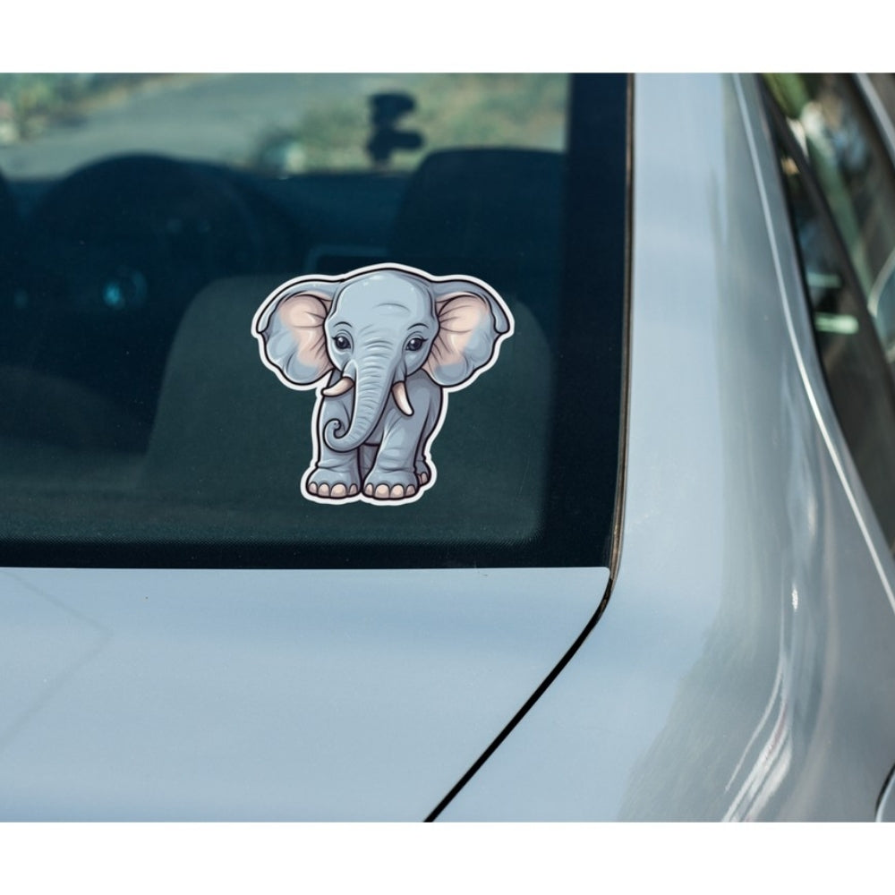 Sticker Master Baby Elephant Sticker – 14 × 15 cm Sevimli Fil Etiketi