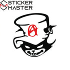 Bad Cat Sticker Asi Kedi Anarşi Logosu 12cm | Sticker Master