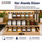 Baharat Kavanozu Düzenleme Etiket Seti