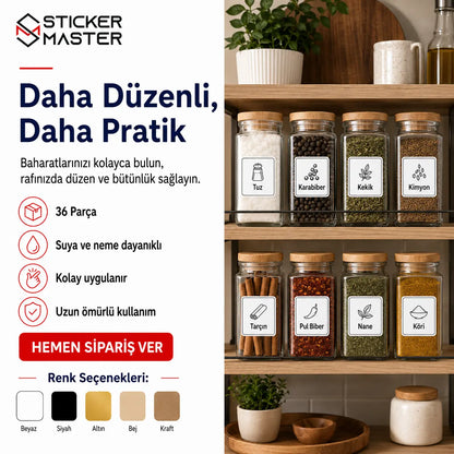 Baharat Kavanozu Duzenleme Etiket Seti icerik ads