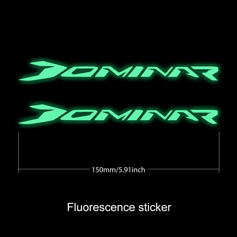 Bajaj Dominar Sticker | D250 ve D400 Uyumlu Kuyruk ve Yan Grenaj Yazısı Sticker Master