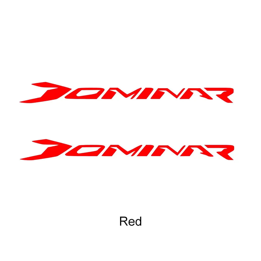 Bajaj Dominar Sticker | D250 ve D400 Uyumlu Kuyruk ve Yan Grenaj Yazısı Sticker Master