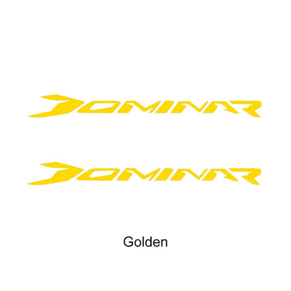 Bajaj Dominar Sticker | D250 ve D400 Uyumlu Kuyruk ve Yan Grenaj Yazısı Sticker Master