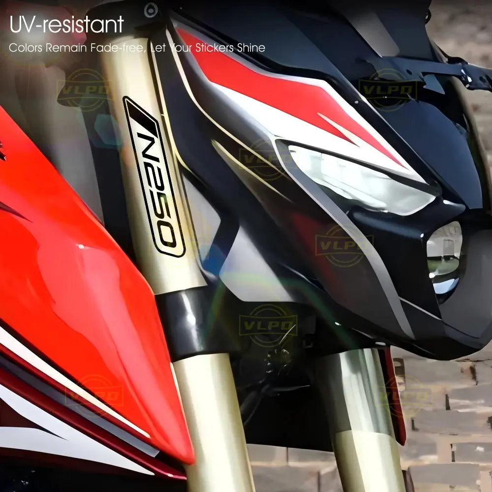 Bajaj Pulsar N250 Sticker | 2022-2025 Uyumlu Ön Yan Grenaj Logo Seti Sticker Master