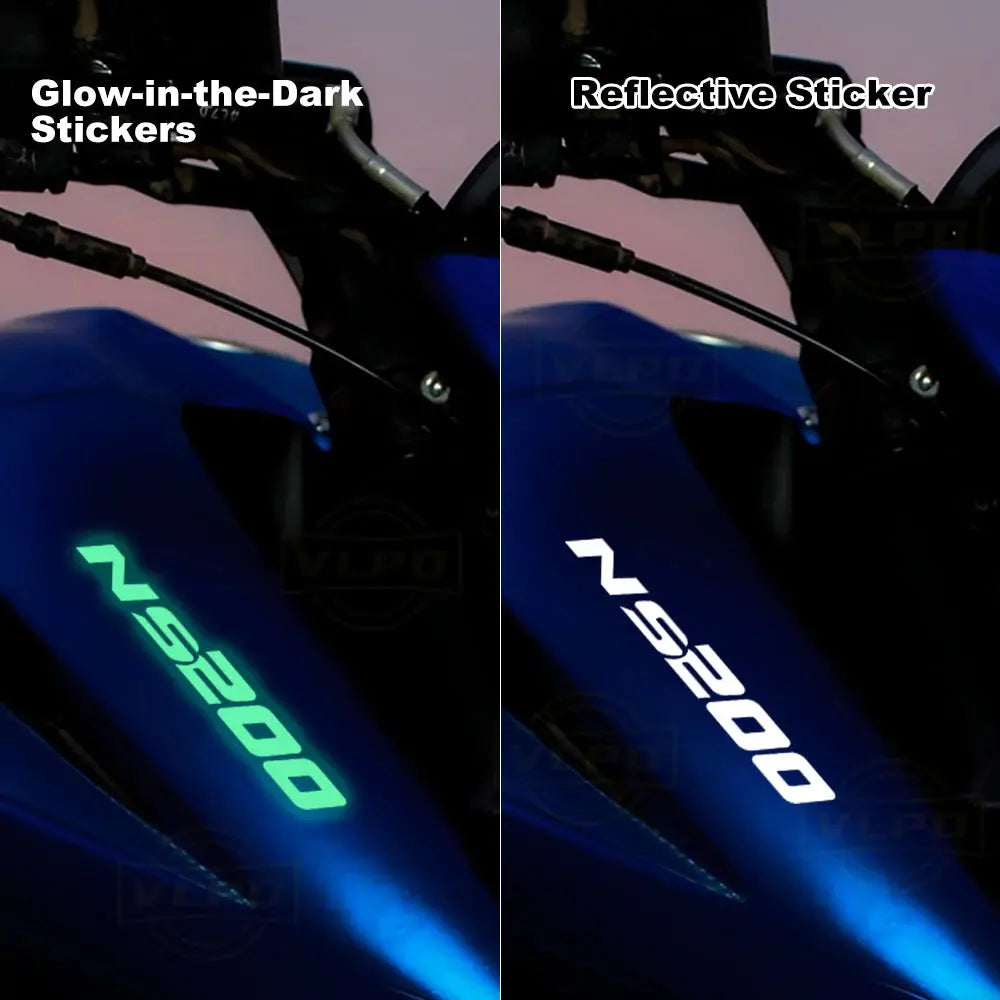 Bajaj Pulsar NS200 Sticker | 2020-2024 Ön Yan Grenaj ve Depo Yanı NS200 Yazısı Sticker Master
