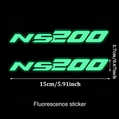 Bajaj Pulsar NS200 Sticker | 2020-2024 Ön Yan Grenaj ve Depo Yanı NS200 Yazısı Sticker Master