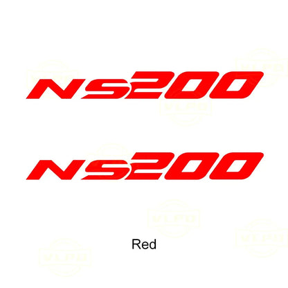 Bajaj Pulsar NS200 Sticker | 2020-2024 Ön Yan Grenaj ve Depo Yanı NS200 Yazısı Sticker Master