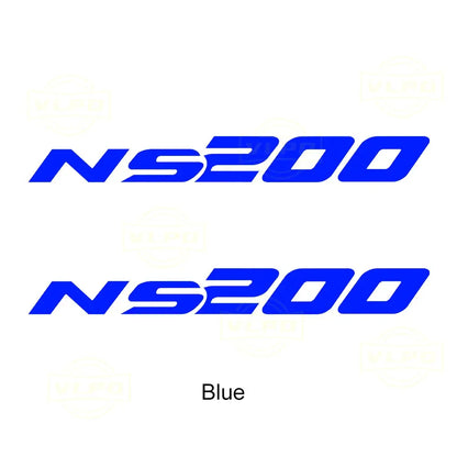 Bajaj Pulsar NS200 Sticker | 2020-2024 Ön Yan Grenaj ve Depo Yanı NS200 Yazısı Sticker Master