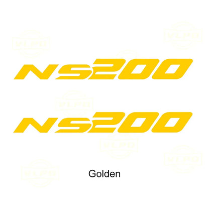 Bajaj Pulsar NS200 Sticker | 2020-2024 Ön Yan Grenaj ve Depo Yanı NS200 Yazısı Sticker Master