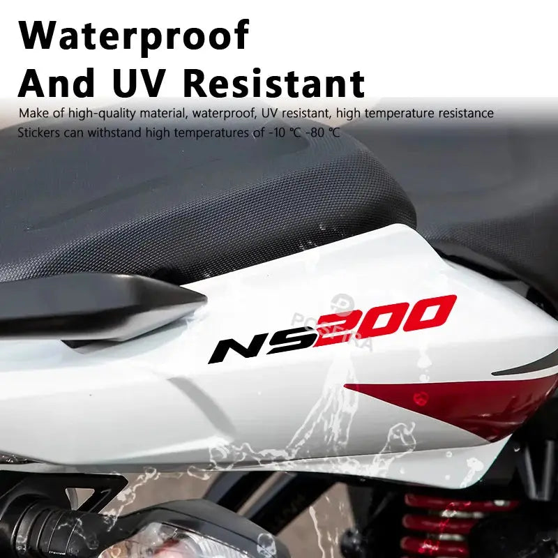 Bajaj Pulsar NS200 Sticker | 2020-2024 Uyumlu Orijinal Font Kuyruk Yazısı Sticker Master