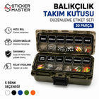 Balıkçılık Takım Kutusu Düzenleme Etiket Seti 30 Parça