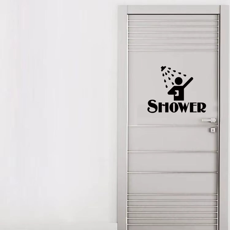 Banyo ve Duşakabin Kapı Sticker Seti | SHOWER Yazılı Dekor - Sticker Master