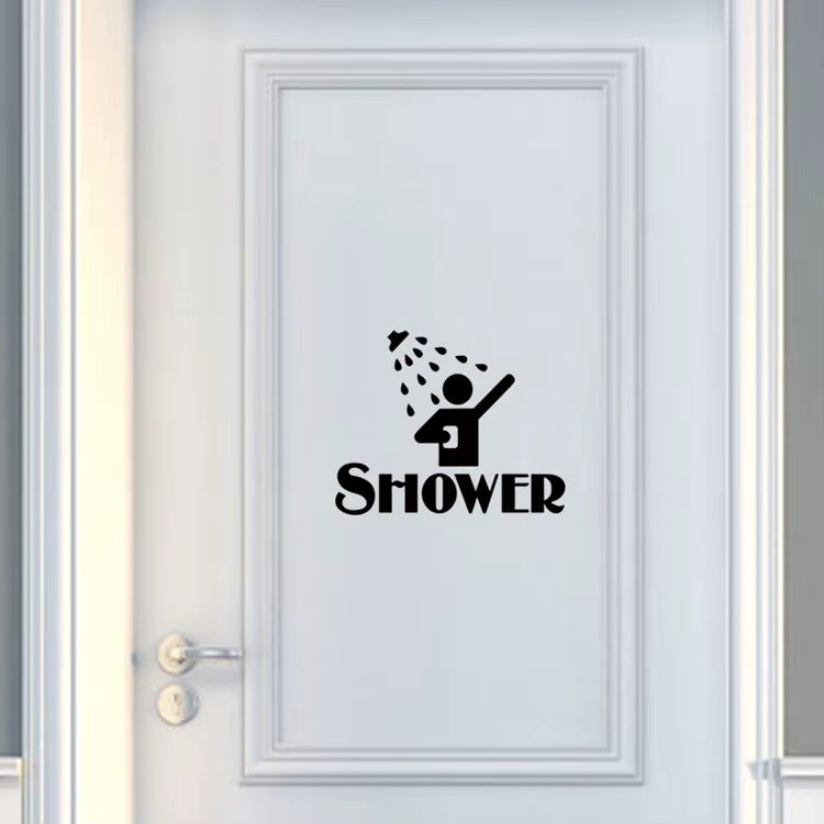 Banyo ve Duşakabin Kapı Sticker Seti | SHOWER Yazılı Dekor - Sticker Master