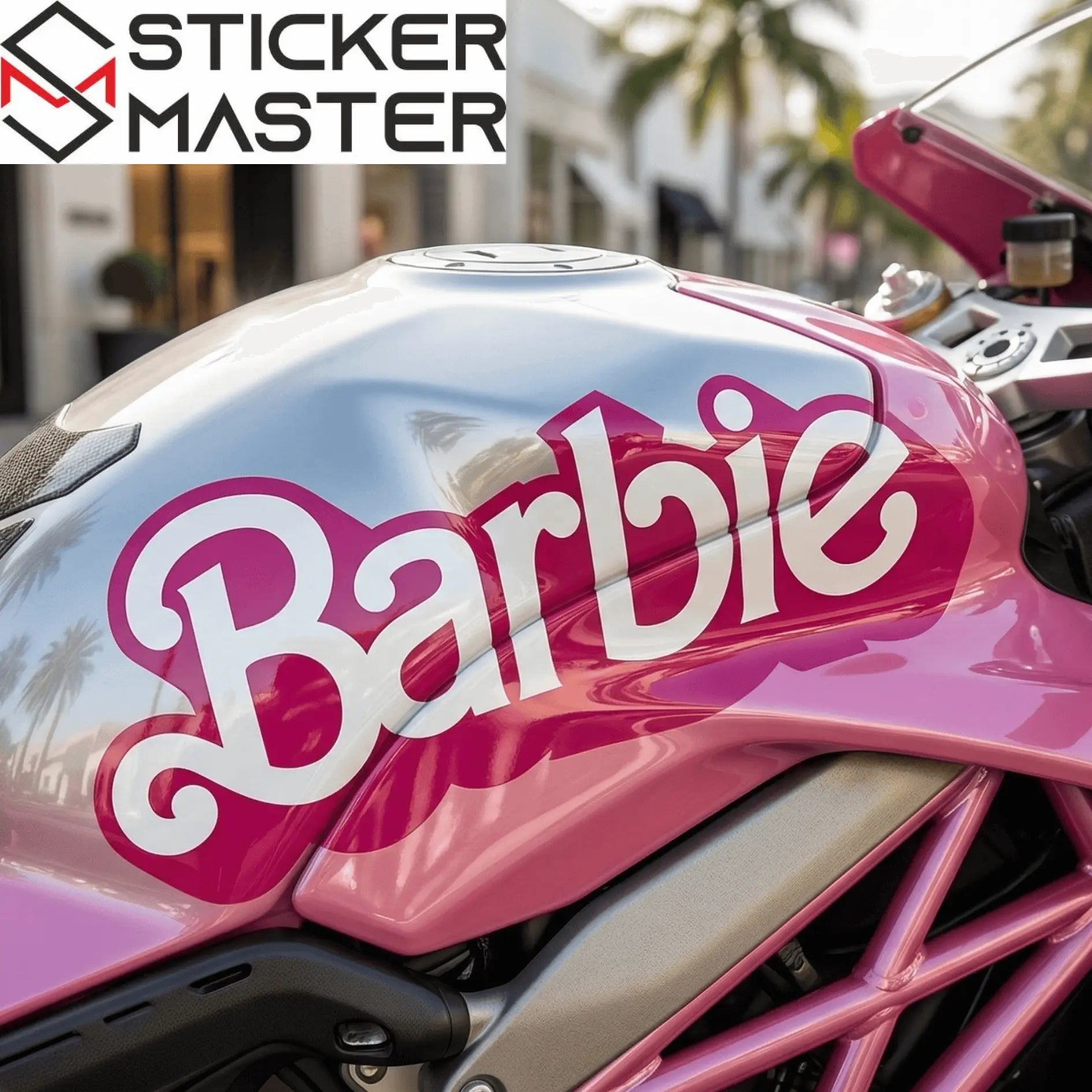Barbie Sticker | Motor, Kask ve Araç Çıkartması (12 - 50 cm) Sticker Master