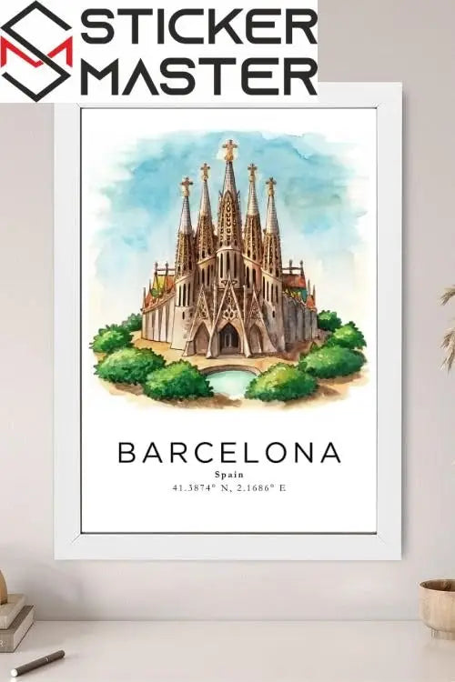 Barcelona Sagrada Familia Poster - Sticker Master poster tablo ürün görseli