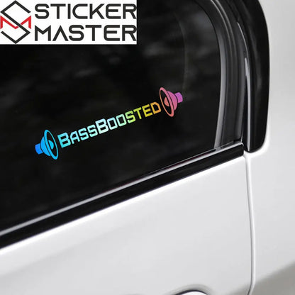 1pc Reflective BassBoosted Vinyl Decal Sticker for Cars, Motorcycles, Windows, Trucks, Bumpers - Durable Automotive Exterior Accessory Sticker Master