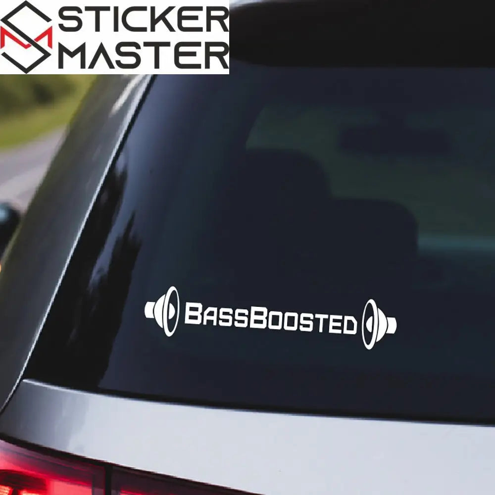 1pc Reflective BassBoosted Vinyl Decal Sticker for Cars, Motorcycles, Windows, Trucks, Bumpers - Durable Automotive Exterior Accessory Sticker Master