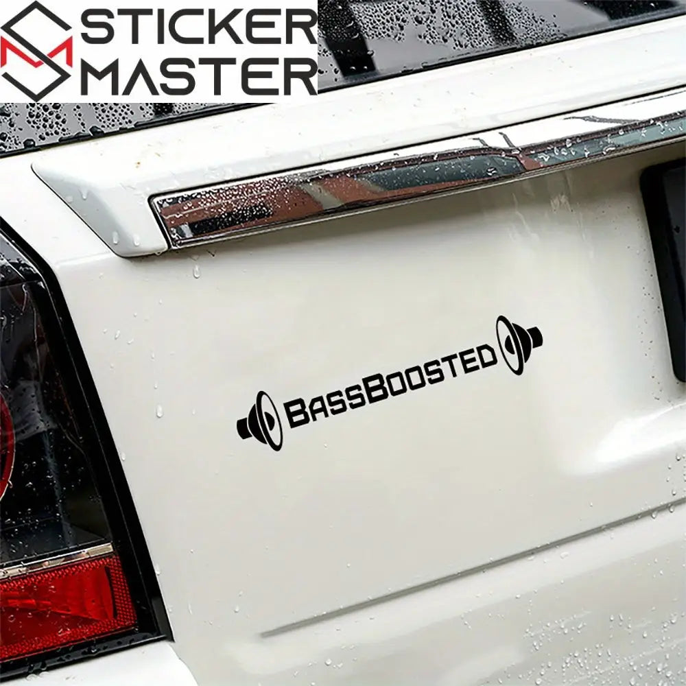 1pc Reflective BassBoosted Vinyl Decal Sticker for Cars, Motorcycles, Windows, Trucks, Bumpers - Durable Automotive Exterior Accessory Sticker Master