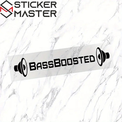1pc Reflective BassBoosted Vinyl Decal Sticker for Cars, Motorcycles, Windows, Trucks, Bumpers - Durable Automotive Exterior Accessory Sticker Master