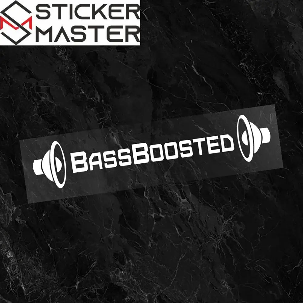 1pc Reflective BassBoosted Vinyl Decal Sticker for Cars, Motorcycles, Windows, Trucks, Bumpers - Durable Automotive Exterior Accessory Sticker Master