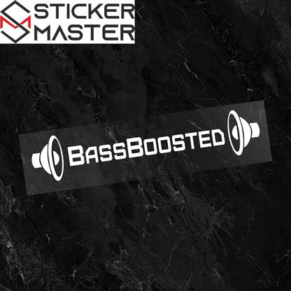 1pc Reflective BassBoosted Vinyl Decal Sticker for Cars, Motorcycles, Windows, Trucks, Bumpers - Durable Automotive Exterior Accessory Sticker Master