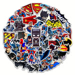 Batman Superman Sticker Seti 45'li - Laptop Araba Telefon - Sticker Master