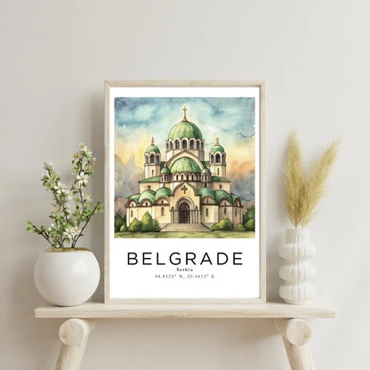 Sticker Master Belgrad Çerçeveli Poster Tablo | Tarih ve Kültürü Duvarlarınıza Taşıyın