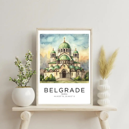 Sticker Master Belgrad Çerçeveli Poster Tablo | Tarih ve Kültürü Duvarlarınıza Taşıyın