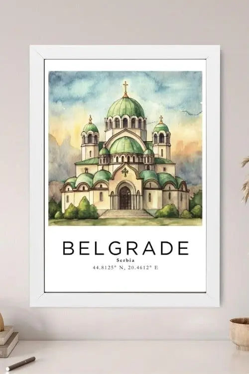 Sticker Master Belgrad Çerçeveli Poster Tablo | Tarih ve Kültürü Duvarlarınıza Taşıyın