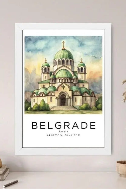 Sticker Master Belgrad Çerçeveli Poster Tablo | Tarih ve Kültürü Duvarlarınıza Taşıyın