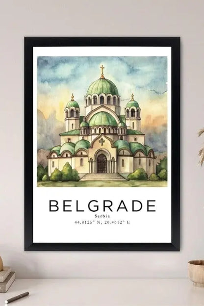 Sticker Master Belgrad Çerçeveli Poster Tablo | Tarih ve Kültürü Duvarlarınıza Taşıyın