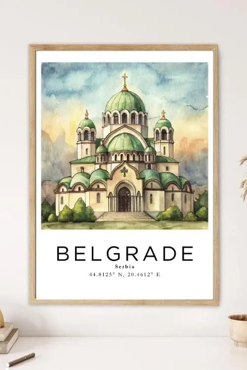 Sticker Master Belgrad Çerçeveli Poster Tablo | Tarih ve Kültürü Duvarlarınıza Taşıyın
