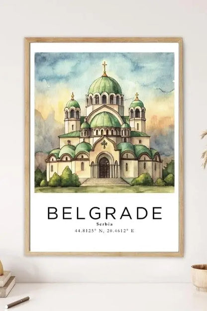 Sticker Master Belgrad Çerçeveli Poster Tablo | Tarih ve Kültürü Duvarlarınıza Taşıyın