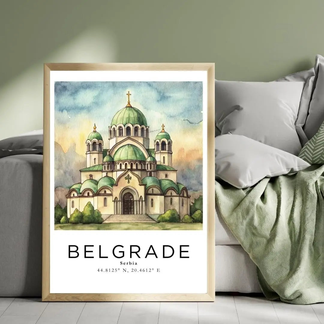 Sticker Master Belgrad Çerçeveli Poster Tablo | Tarih ve Kültürü Duvarlarınıza Taşıyın