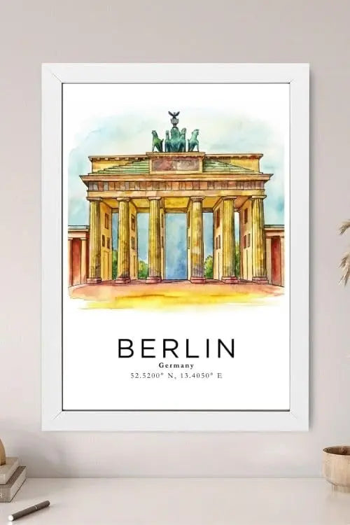 Sticker Master Berlin Çerçeveli Poster Tablo | Şehrin İkonik Manzarasıyla Dekoratif Dokunuş