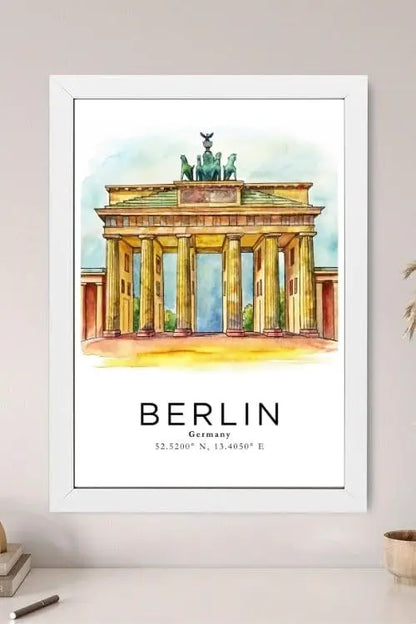 Sticker Master Berlin Çerçeveli Poster Tablo | Şehrin İkonik Manzarasıyla Dekoratif Dokunuş