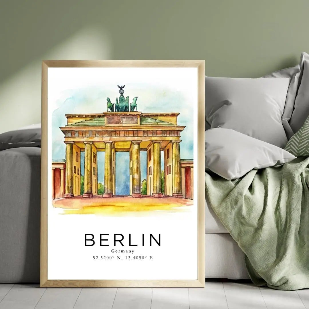 Sticker Master Berlin Çerçeveli Poster Tablo | Şehrin İkonik Manzarasıyla Dekoratif Dokunuş