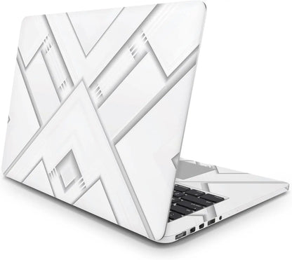 Sticker Master Olygonal White Text Evrensel Sticker Dizüstü Bilgisayar Vinil Sticker Decal 12" 13" 13.3" 14" 15" 15.4" 15.6 inç Dizüstü Bilgisayar Çıkartma Koruyucu Macbook Asus Acer Hp Lenovo Huawei Dell İçin - Sticker Master