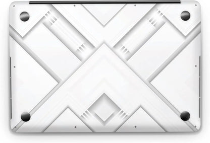 Sticker Master Olygonal White Text Evrensel Sticker Dizüstü Bilgisayar Vinil Sticker Decal 12" 13" 13.3" 14" 15" 15.4" 15.6 inç Dizüstü Bilgisayar Çıkartma Koruyucu Macbook Asus Acer Hp Lenovo Huawei Dell İçin - Sticker Master