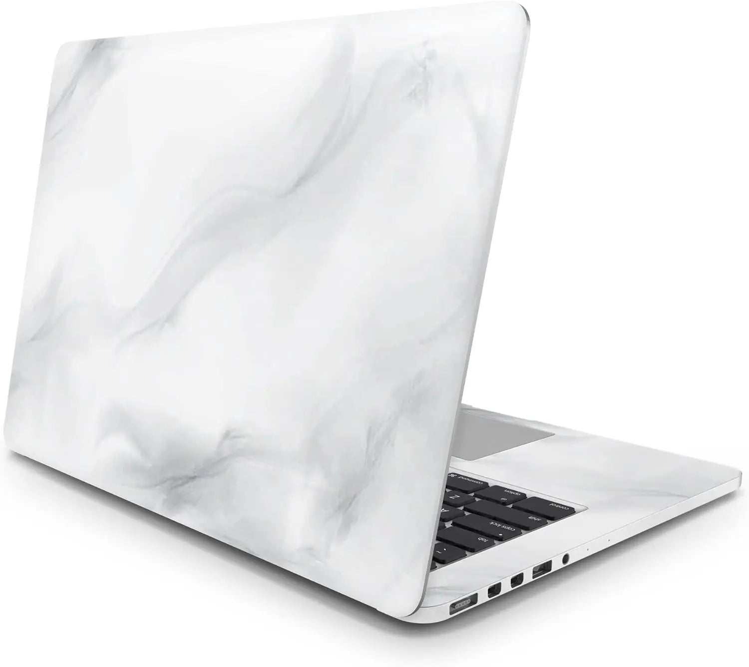 Sticker Master White Gray Marble Evrensel Sticker Dizüstü Bilgisayar Vinil Sticker Decal 12" 13" 13.3" 14" 15" 15.4" 15.6 inç Dizüstü Bilgisayar Çıkartma Koruyucu Macbook Asus Acer Hp Lenovo Huawei Dell İçin - Sticker Master