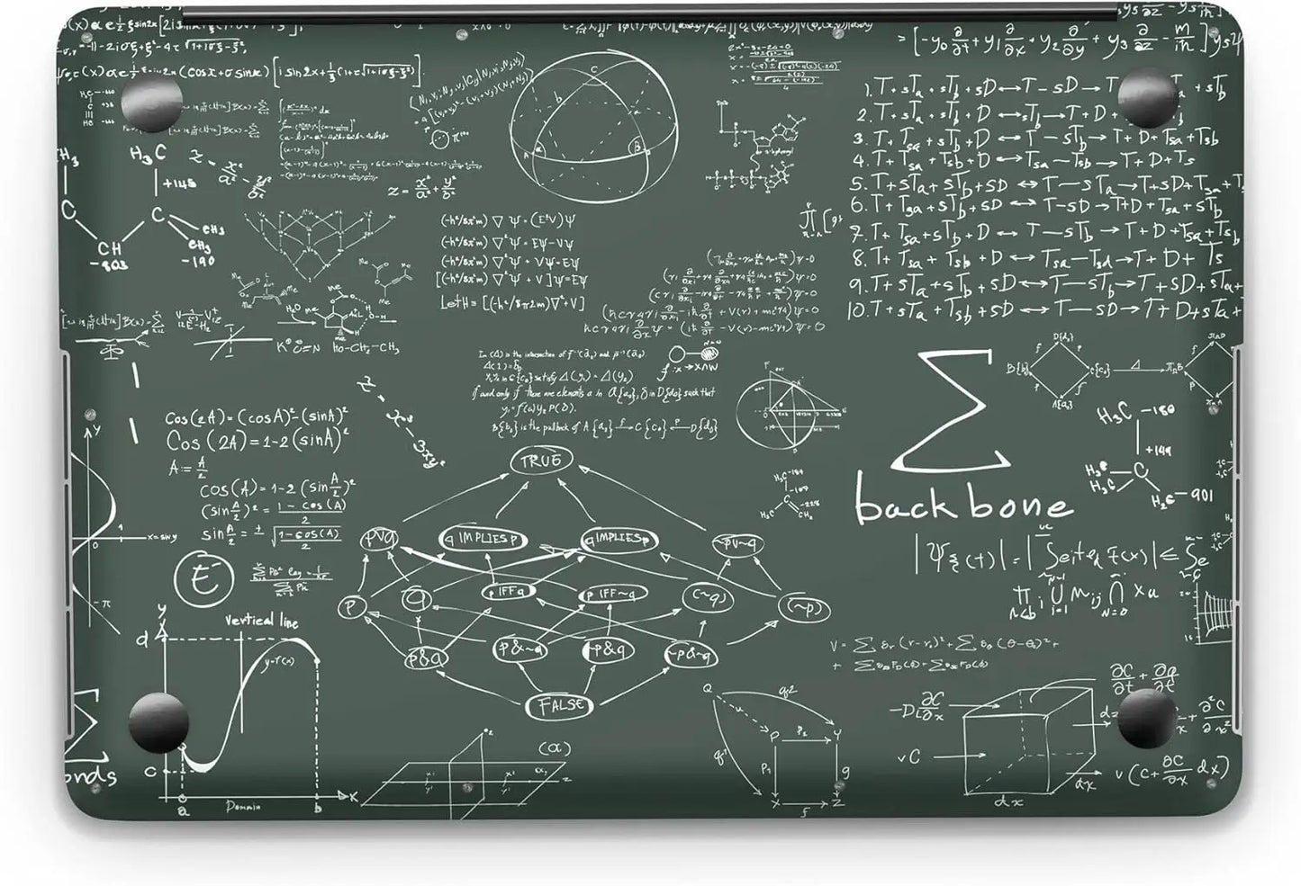 Sticker Master Chemical Formulas Evrensel Sticker Dizüstü Bilgisayar Vinil Sticker Decal 12" 13" 13.3" 14" 15" 15.4" 15.6 inç Dizüstü Bilgisayar Çıkartma Koruyucu Macbook Asus Acer Hp Lenovo Huawei Dell İçin - Sticker Master