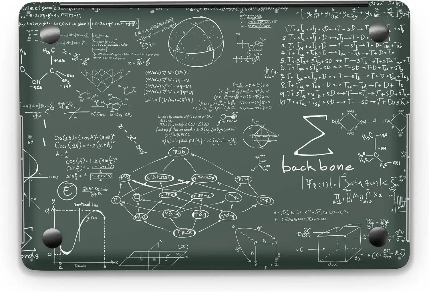 Sticker Master Chemical Formulas Evrensel Sticker Dizüstü Bilgisayar Vinil Sticker Decal 12" 13" 13.3" 14" 15" 15.4" 15.6 inç Dizüstü Bilgisayar Çıkartma Koruyucu Macbook Asus Acer Hp Lenovo Huawei Dell İçin - Sticker Master