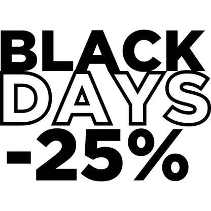 Black Days Vitrin Stickerı -25% İndirim Yazısı | Sticker Master