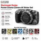 Blackmagic Pocket Cinema Camera 6K Uyumlu Sticker Seti