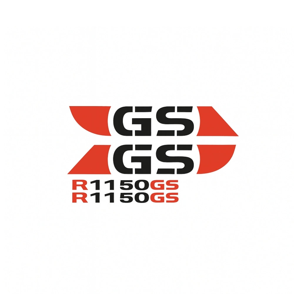 Sticker Master BMW GS R1150 Motor Sticker Set – Kırmızı Siyah Çift Taraflı Tasarım