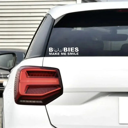 Boobies Make Me Smile Komik Sticker Etiket Yapıştırma | Sticker Master Sticker Master