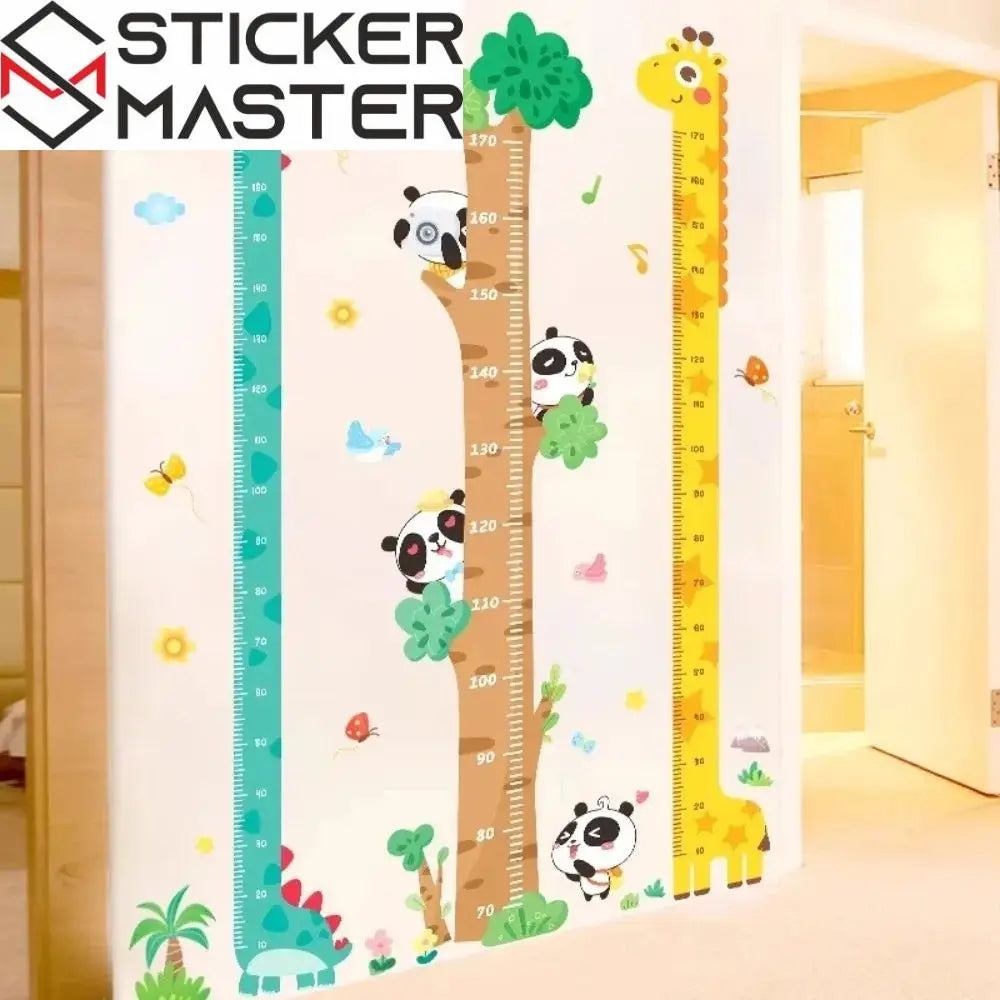 Boy Cetveli Sticker | Zürafa, Dinozor ve Unicorn Temalı Çocuk Odası Decal (Tekli veya 3'lü Set) Sticker Master