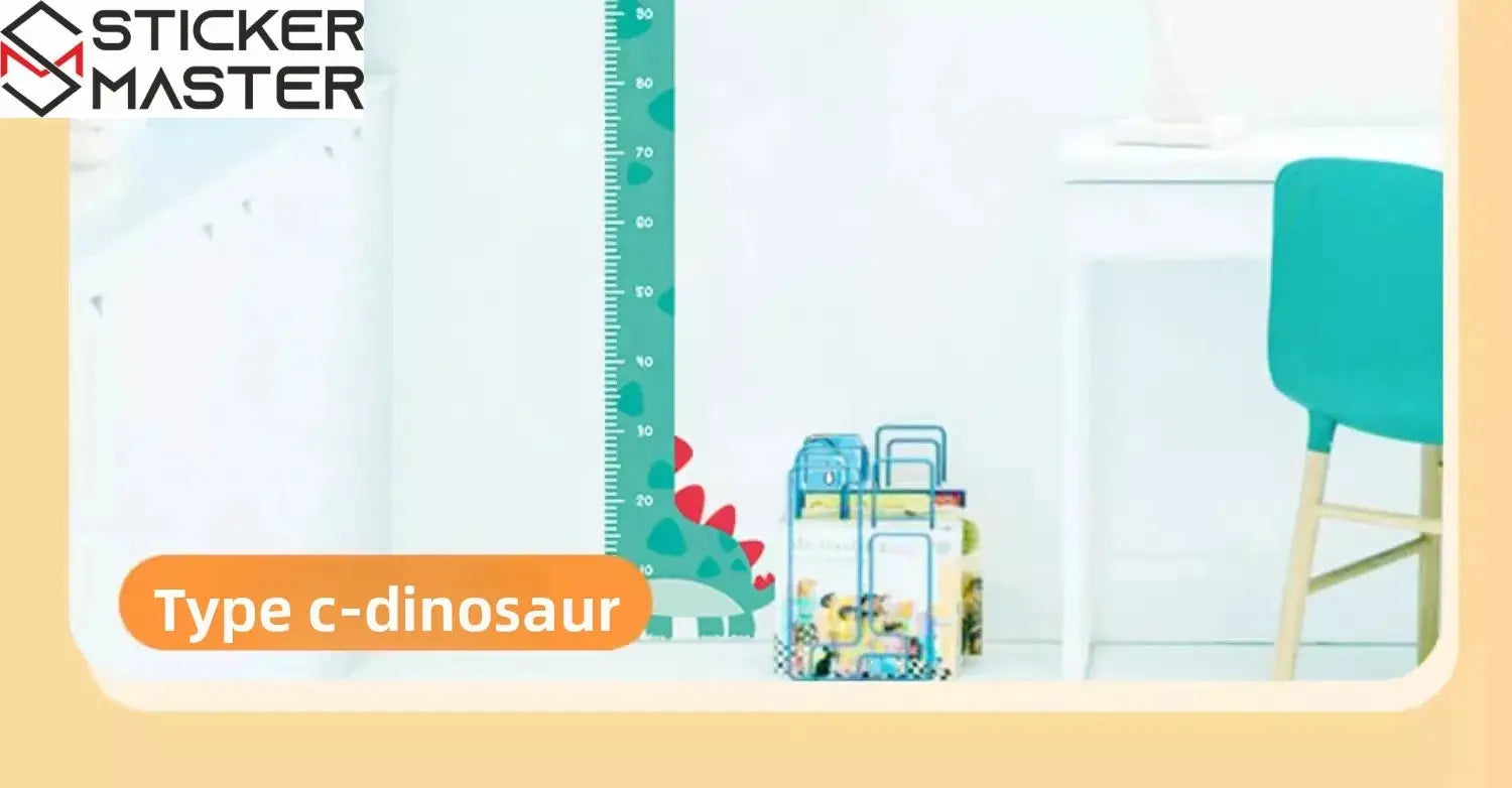 Boy Cetveli Sticker | Zürafa, Dinozor ve Unicorn Temalı Çocuk Odası Decal (Tekli veya 3'lü Set) Sticker Master
