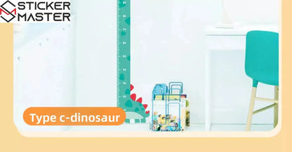 Boy Cetveli Sticker | Zürafa, Dinozor ve Unicorn Temalı Çocuk Odası Decal (Tekli veya 3'lü Set) Sticker Master